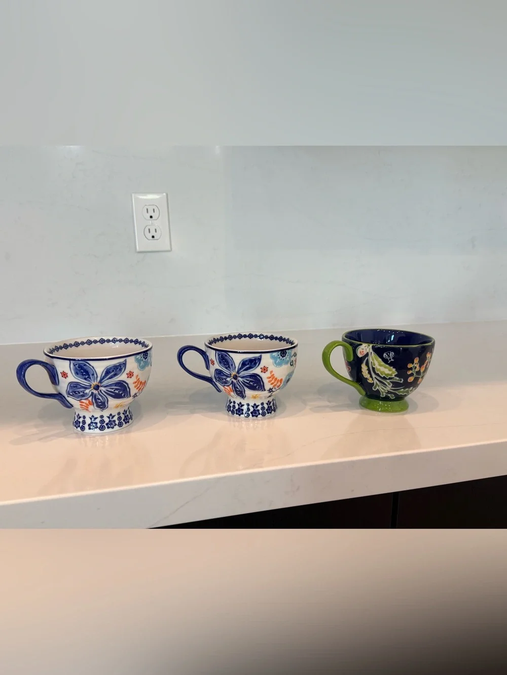 3 Anthropologie coffee cups